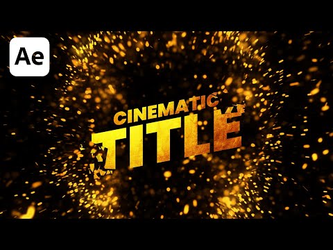 After Effects Tutorial: Cinematic Title Animation in After Effects (simple way!!!!)