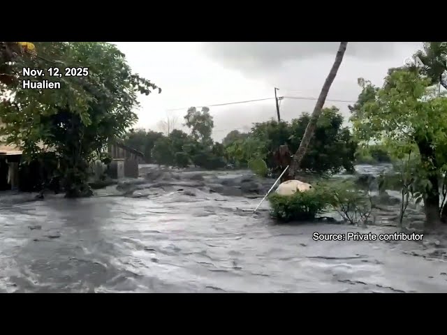 Matai’an Creek overflows into village as tropical storm nears