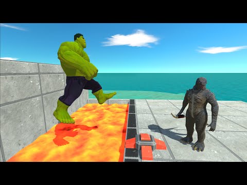 SuperHero Long Jump Over TNT and Lava - ARBS