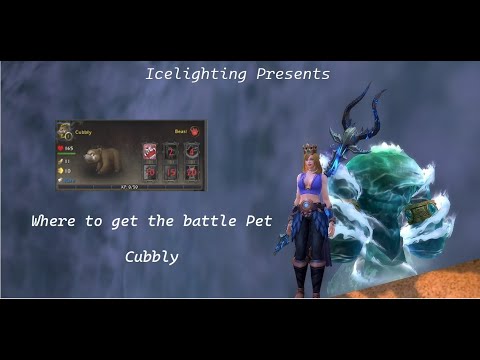 Cubbly - Battle Pet - Hidden Behind Rock wall - Thaldraszus via Azure span - Dragonflight
