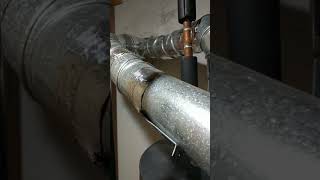 Water heater and furnace vent duct