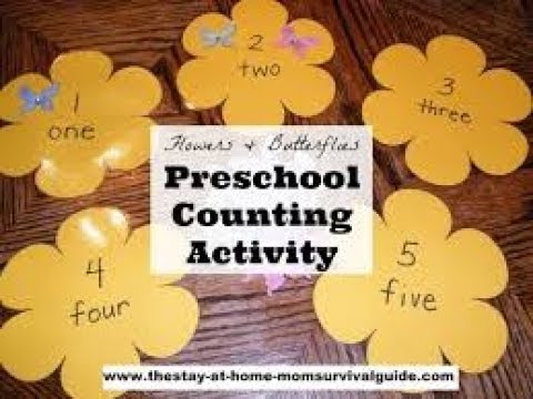 pre number concept: learning number sense/counting in  pre school ,nursery/counting activity  /games