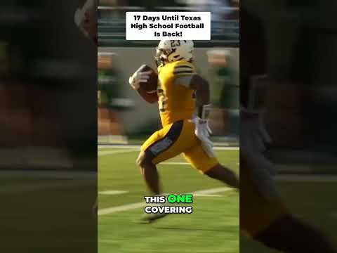 Posting 1 play every day until Texas High School Football is back! 17 days left!