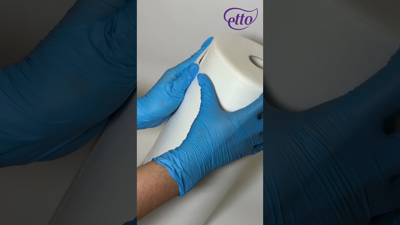 Рушники одноразові Etto Silk 100% віскоза спанлейс 40х70 см гладкі (100 шт. в рулоні)