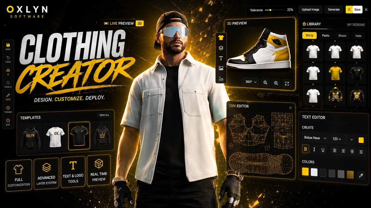 Oxlyn | Advanced Clothing Creator