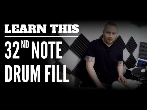 Learn This 32ND Note Drum Fill  w/ whelan drums