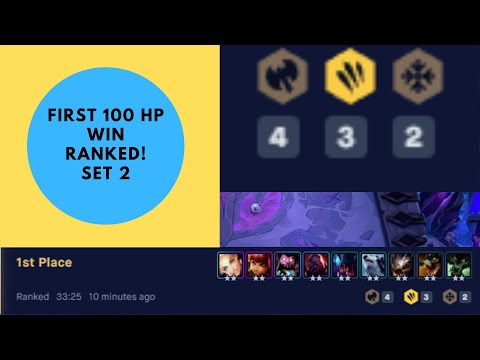 Tft Ranked: I got my first win in set 2 with 100 hp!