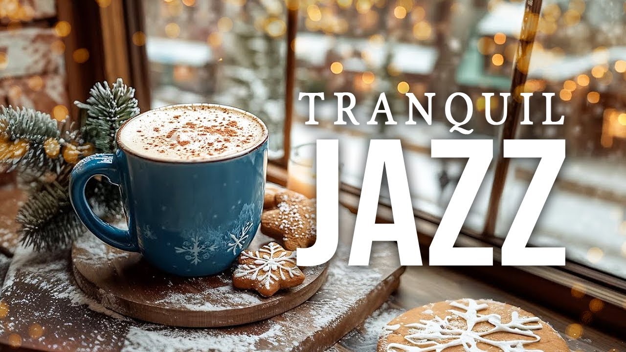 Warm Coffee Jazz ❄️ Relaxing Winter Morning by the Window in a Snowy Scene