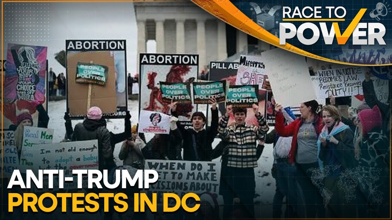 'Trump Must Go Now' Rally Marks One Year of Trump's Re-Election | RACE TO POWER