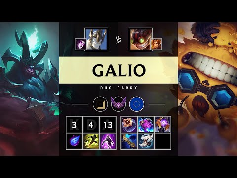 Galio Carry vs Ziggs - EUW Master Patch 25.19