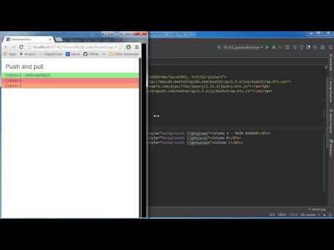 Bootstrap Tutorial for Beginners - 13 - Push and Pull