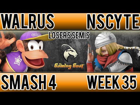 Geneva Smash 35 - Walrus (Diddy Kong) Vs. NScyte (Sheik) Smash 4 Losers Semis - Smash Wii U