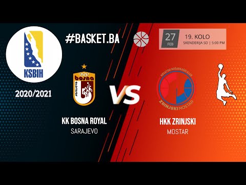 KK Bosna Royal vs HKK Zrinjski  - 19. kolo - KSBIH - 2020/2021