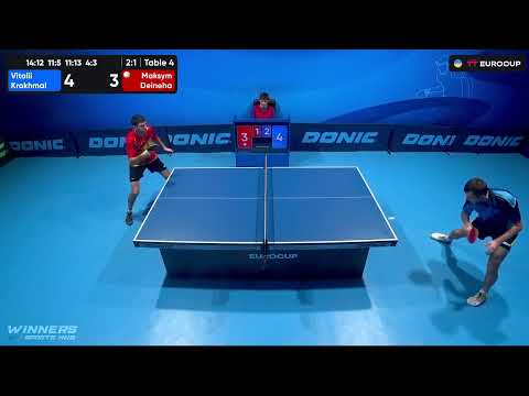 16:20 Vitalii Krokhmal - Maksym Deineha 29.09.2023 TT Euro.Cup Ukraine Master. TABLE 4