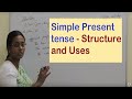 ENGLISH The Simple Present Present Simple Tense Structure And Uses English With Vennila