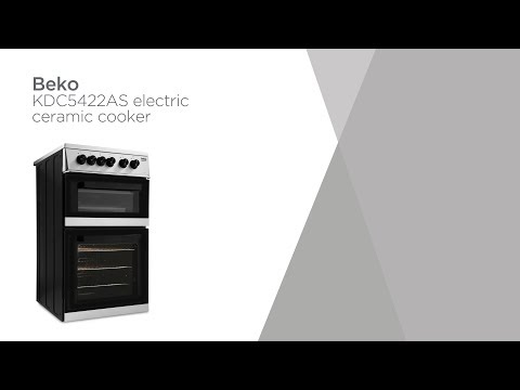 Beko KDC5422AS 50 cm Electric Ceramic Cooker - Silver | Product Overview | Currys PC World
