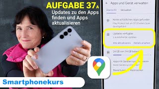 Samsung-Kurs Aufgabe 37a: Apps aktualisieren: Updates zu den Apps finden und lad