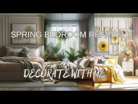 4K SPRING BEDROOM REFRESH | PRIMARY BEDROOM MAKEOVER 2024 | EARLY SPRING DECOR 2024