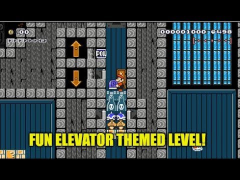 A Fun Elevator Themed Super Mario Maker Level! Elevator ride 1.2 By Miguel