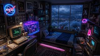 Lofi Hip Hop Beats 🌌 Rainy Night Study Room Beats for Reading, Deep Focus and Quiet Relaxation