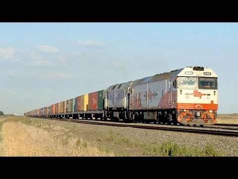 Intermodal Freight Train In Australia: G512 & FL203 - PoathTV Railways & Trains