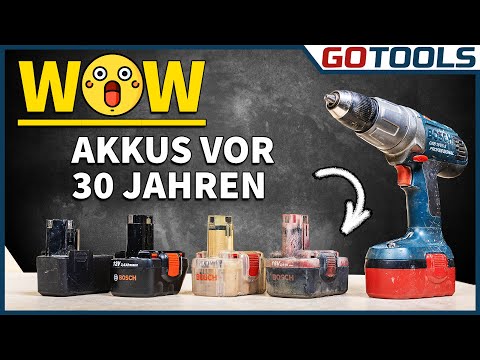 Wie lange hält ein BOSCH Akku? Akkutechnik, damals & heute! Eine Reise in die Vergangenheit!