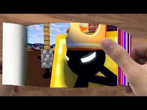 FLIPBOOK  Monster School  STICK WAR LEGACY IS ATTACKING MONSTER SCHOOL   Minecraft Animation000