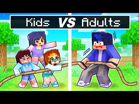 Aphmau - Aphmau KIDS vs ADULTS in Minecraft!