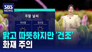 [날씨] 맑고 따뜻하지만 '건조'..화재 주의 / SBS