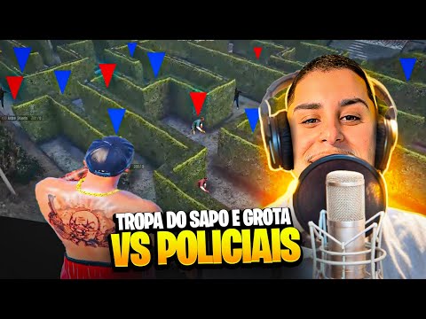 SAPO E GROTA vs POLICIAIS!! GTA RP | PV FRANGO