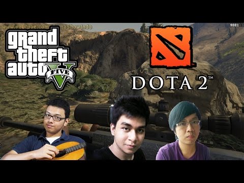 GTA 5 ONLINE NGAKAK ABIS! (1) - Maen Bareng Kru DOTA 2 RUSUH BGT KK! HAHAH! (GTA 5 PC Momen Konyol)