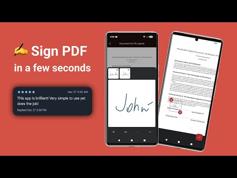 Sign PDF - Digital signature
