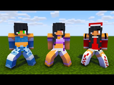 MONSTER SCHOOL : DUN DUN DANCE WITH APHMAU SISTERS - MINECRAFT ANIMATION