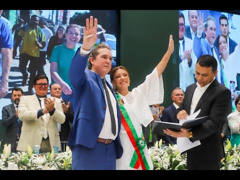 Posse da prefeita Flávia Moretti e do Vice-prefeito Tião da Zaeli, gestão 2025 - 2028