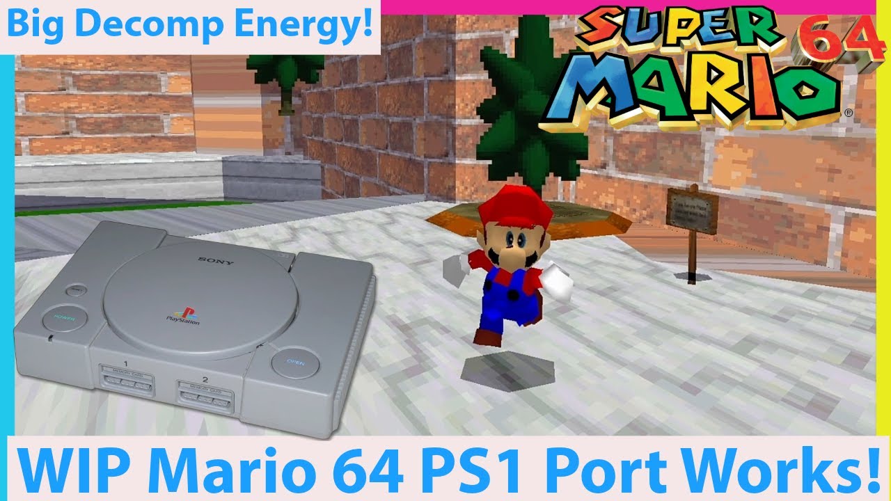 Super Mario 64 Decomp Gets Ported to PS1 - YouTube