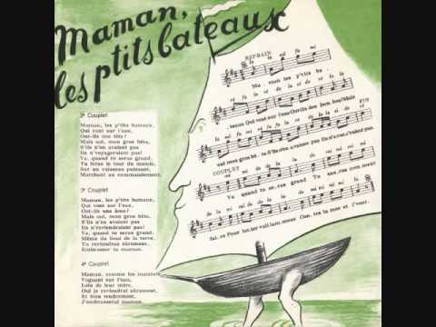 "Maman, les p'tits bateaux" - Lucienne Vernay et les Quatre Barbus (avec paroles)