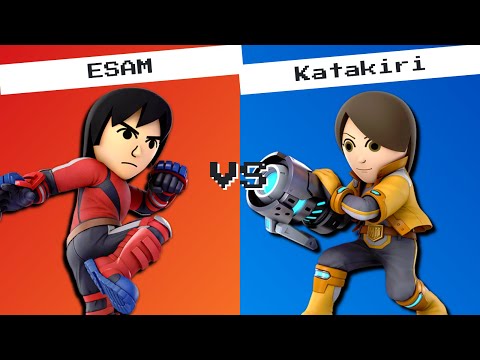 2022/1/4 ESAM (Mii Brawler) vs Katakiri (Mii Gunner) - ESAM's first stream of 2022