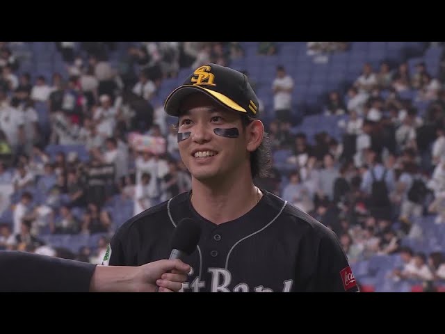 ホークス・栗原陵矢選手ヒーローインタビュー 6月26日 オリックス・バファローズ 対 福岡ソフトバンクホークス