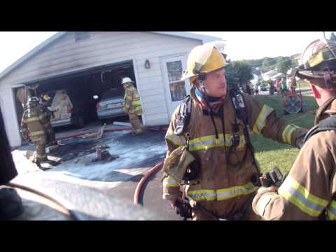 WFD North 5th Fire - Truck Company Tooling Up Helmet Cam - 6.27.14