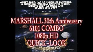 Video thumbnail for MARSHALL 6101 30th Anniversary Amplifier 1080p HD QUICK TEST by Caloss2 Gaming