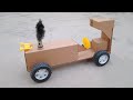 How To Make A DIY Mini Cardboard Tractor Made At Home Science Project