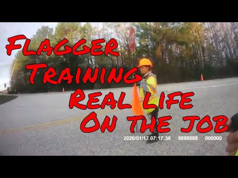 Training on traffic operations flagger on the job training