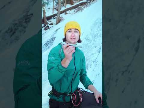 Gewichtstest einer Eisschraube