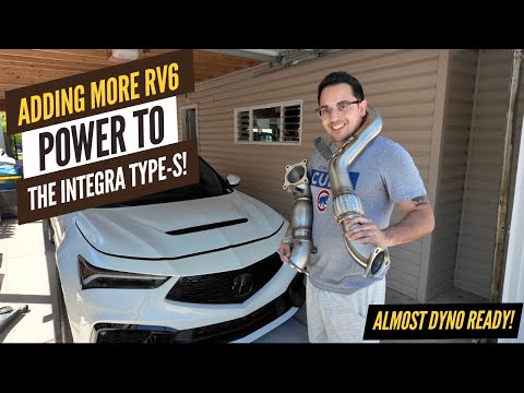 Installing the FINAL UPGRADES on my Acura Integra Type-S! RV6 DOWNPIPE & PTP TURBO/DOWNPIPE Bankets!