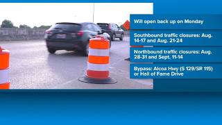 Traffic alert: TDOT construction begins on James White Parkway and I‑40