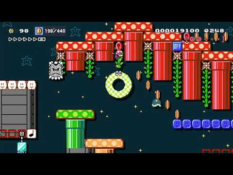 Automatic level　^^  don't move by たぼっち 🍄 Super Mario Maker 2 ✹Switch✹ #apd