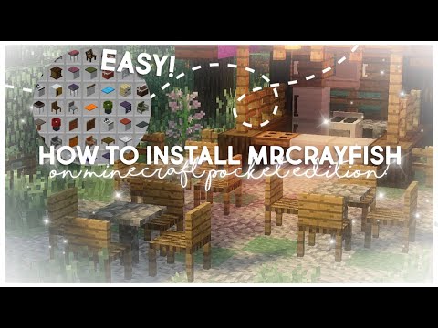 How To Download The MrCrayFish Furniture Mod On MCPE 1.19+! 💗