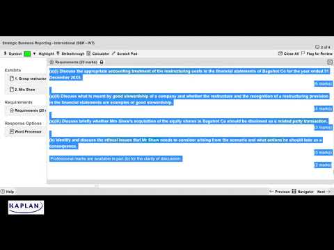 ACCA SBR March 2020 reviewed by Tom Clendon