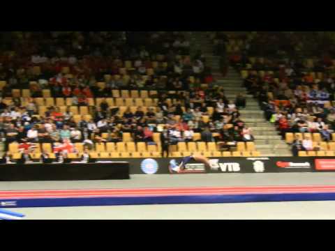 GBR Kaitlin Lafferty 1st pass 13 14 Womens Tumbling Prelims 2015 World Age Group Competition Denmark