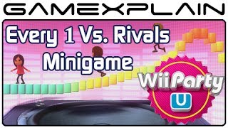 Wii Party U - Every 1 vs. Rivals Minigame (Gameplay of All 14!)